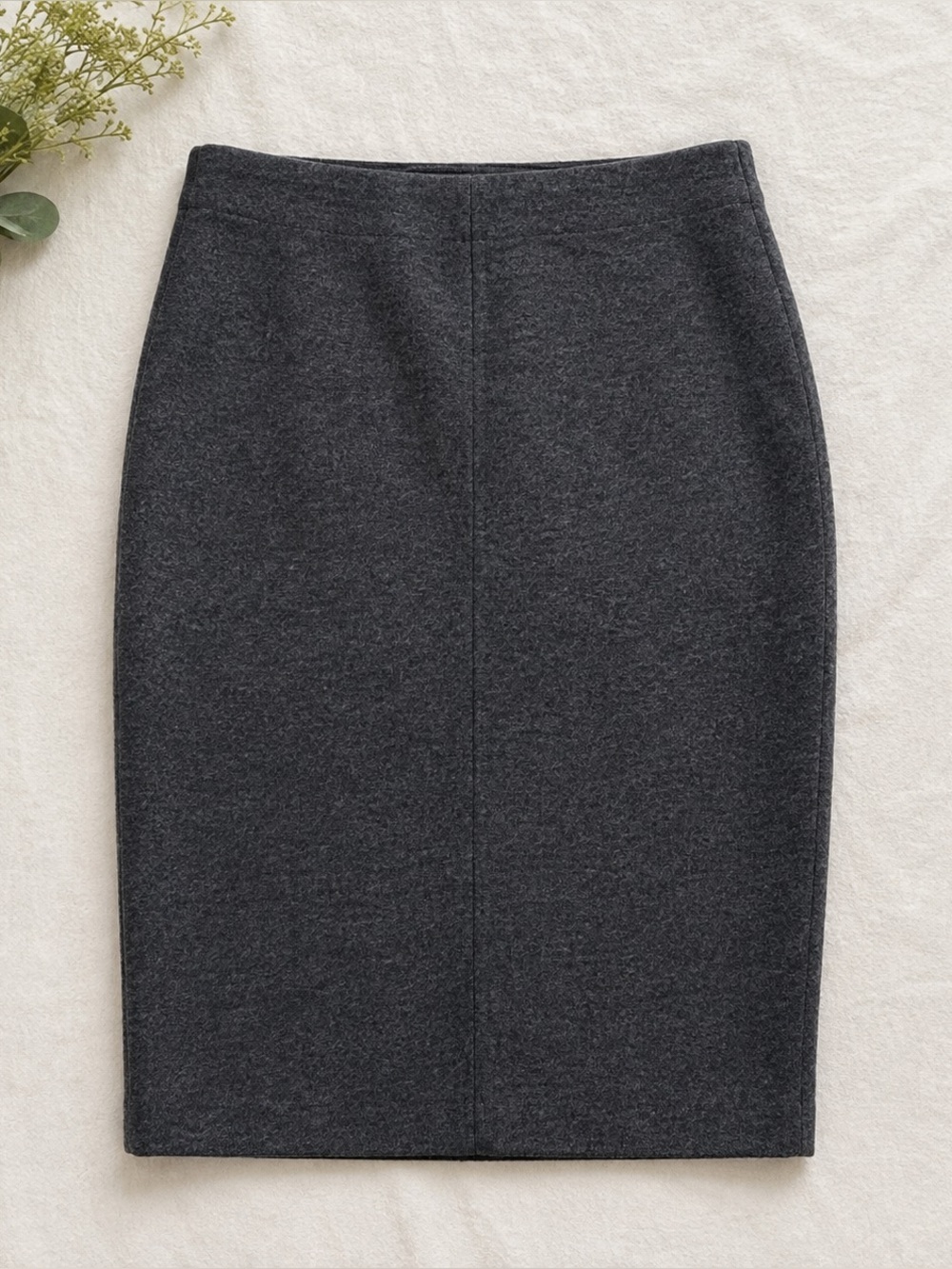 Catherine Malandrino Charcoal Gray Ponte Pencil Skirt Size S